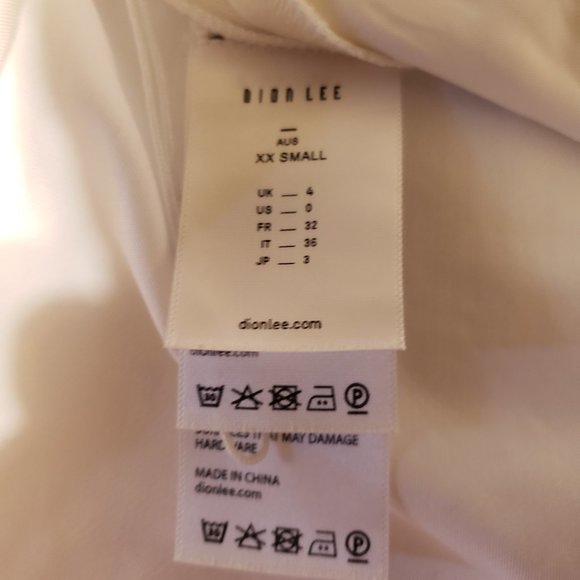 DION LEE  NWOT Unisex White Eyelet Tie Parachute Pant - Picture 6 of 11